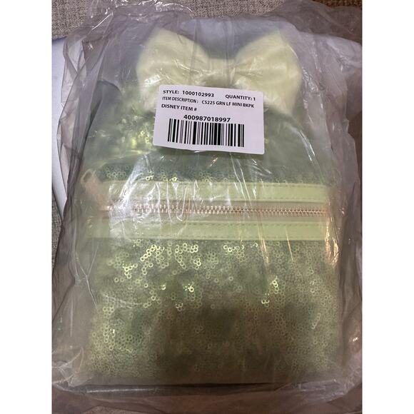 Disney Park Tinker Bell Green Sequin Loungefly Mini
Backpack - Picture 4 of 6